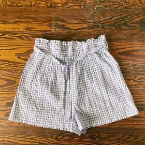 Urban Outfitters Gingham Paper Bag Shorts